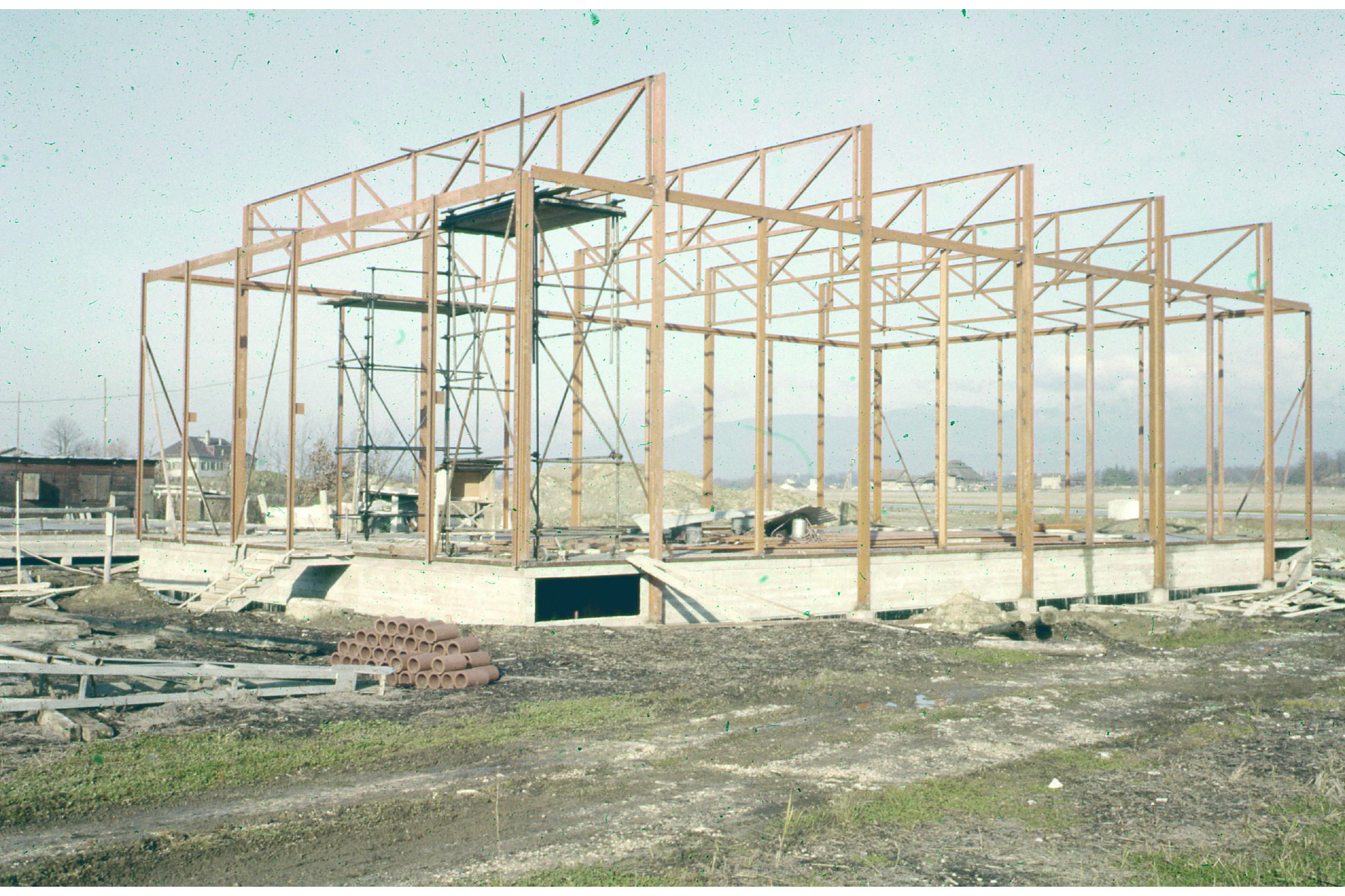 Chantier de construction de l’usine Pancosma