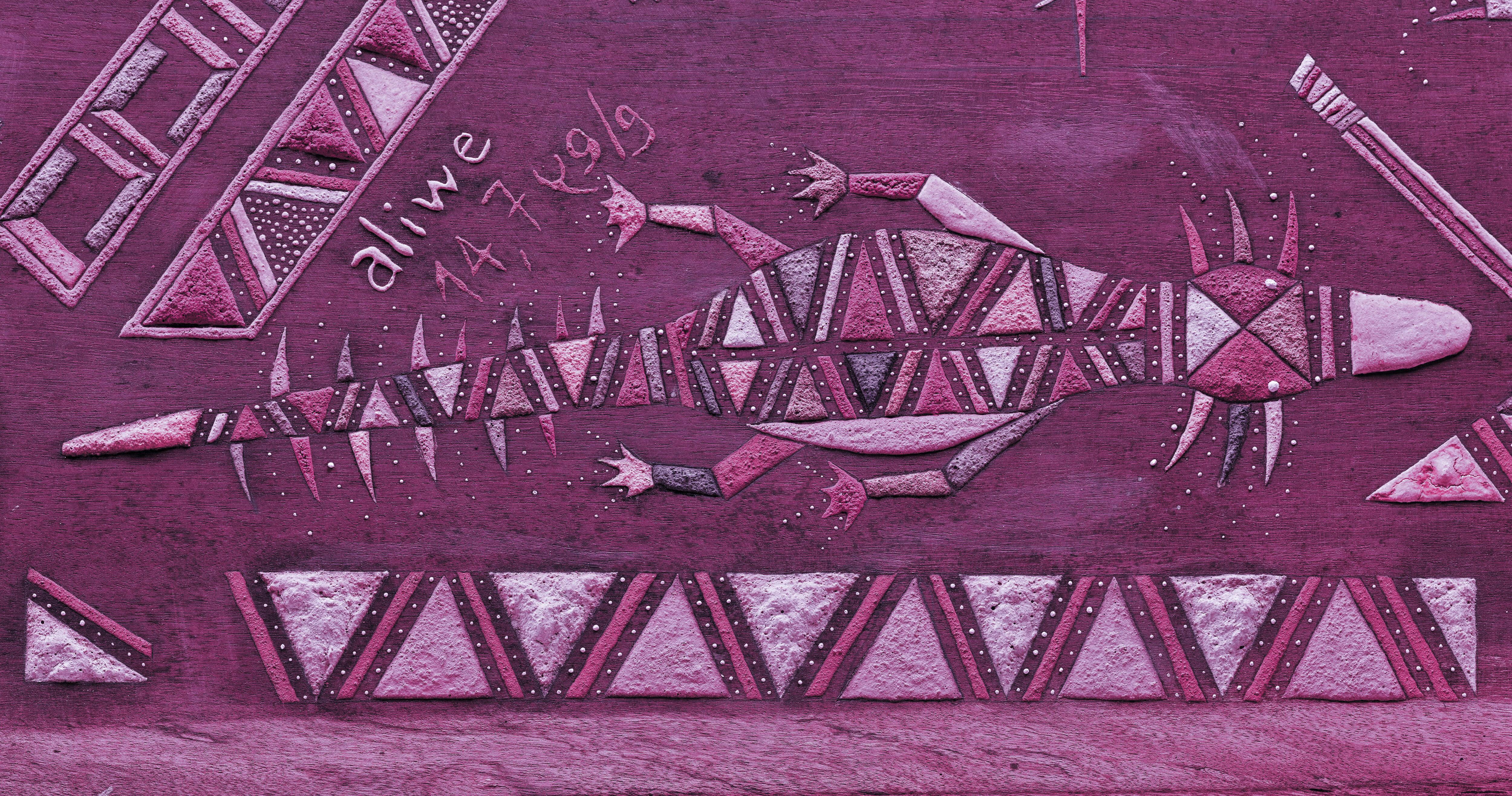 Détail de l'oeuvre "TÏNTUKAI" de l'artiste Ti'iwan Couchili