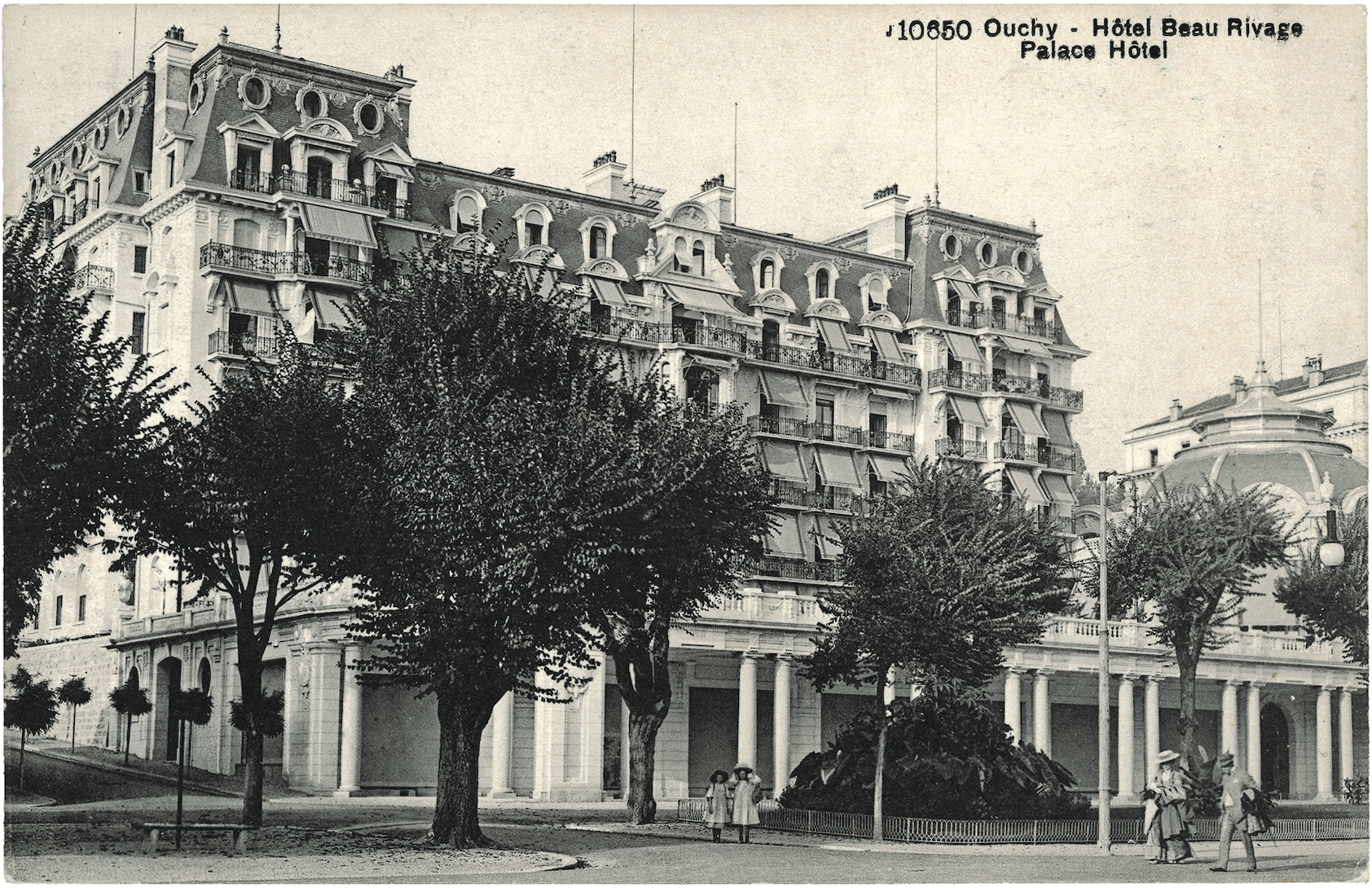 beau-rivage palace Lausanne ancienne carte postale patrimoine tourisme lac