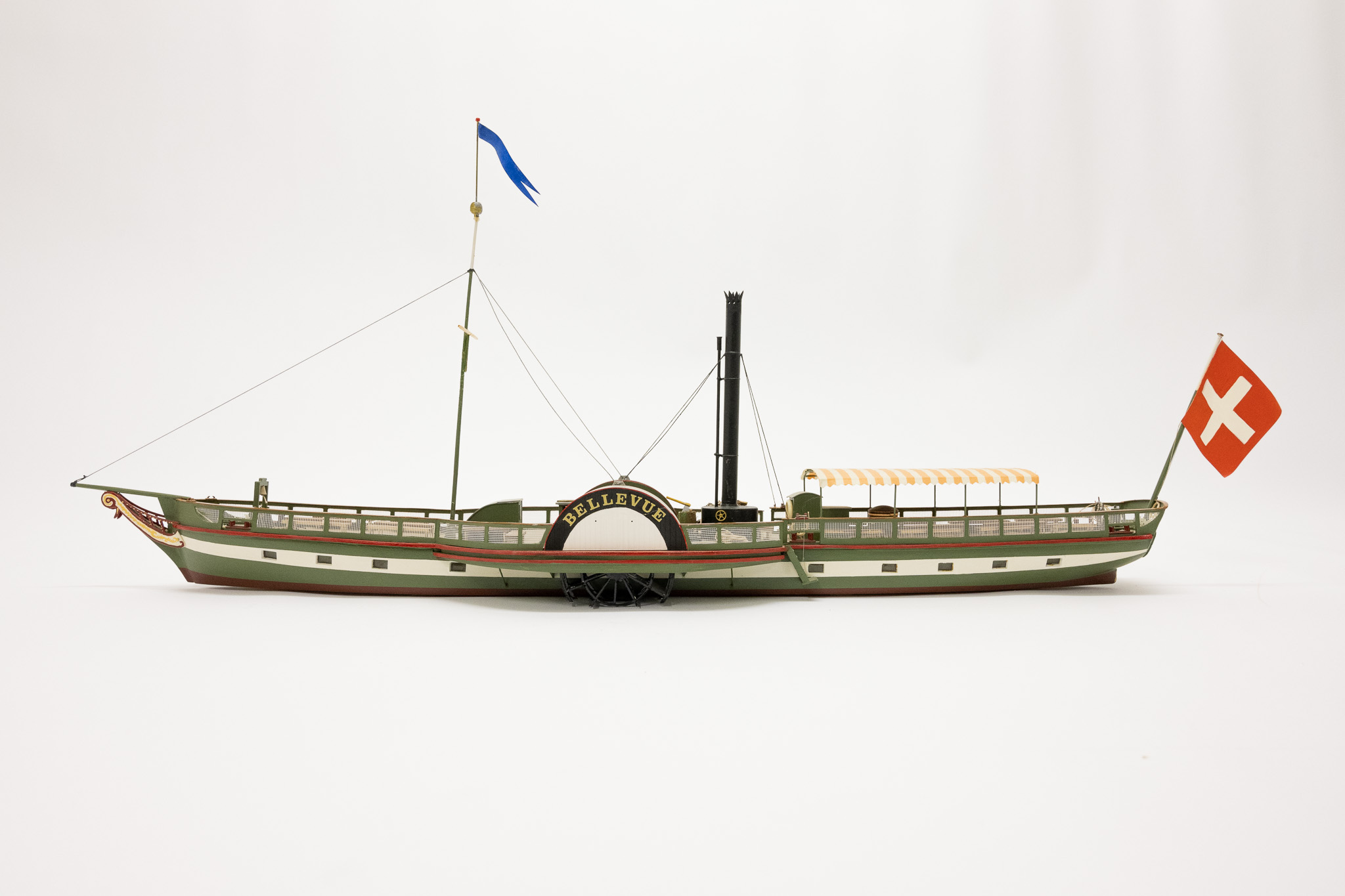 Raddampfer «Bellevue» – Modell von Erich Liechti im Massstab 1:50