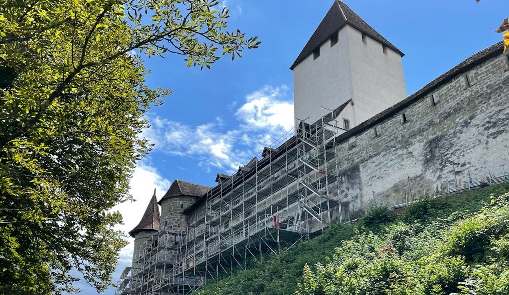 Sanierung der Nordfassade von Schloss Burgdorf