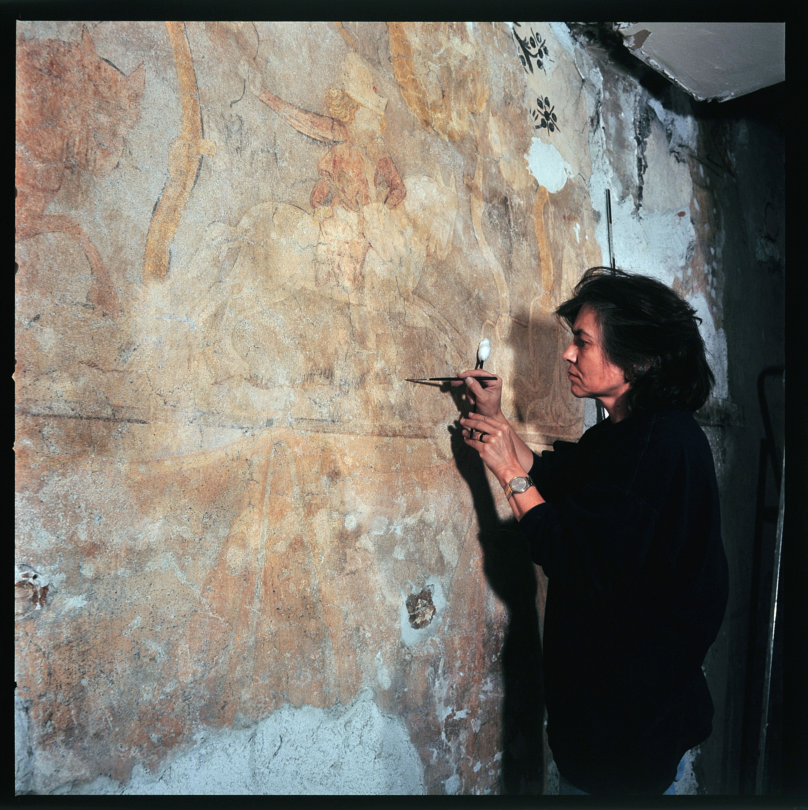 Freilegung an der Ostwand, 1996