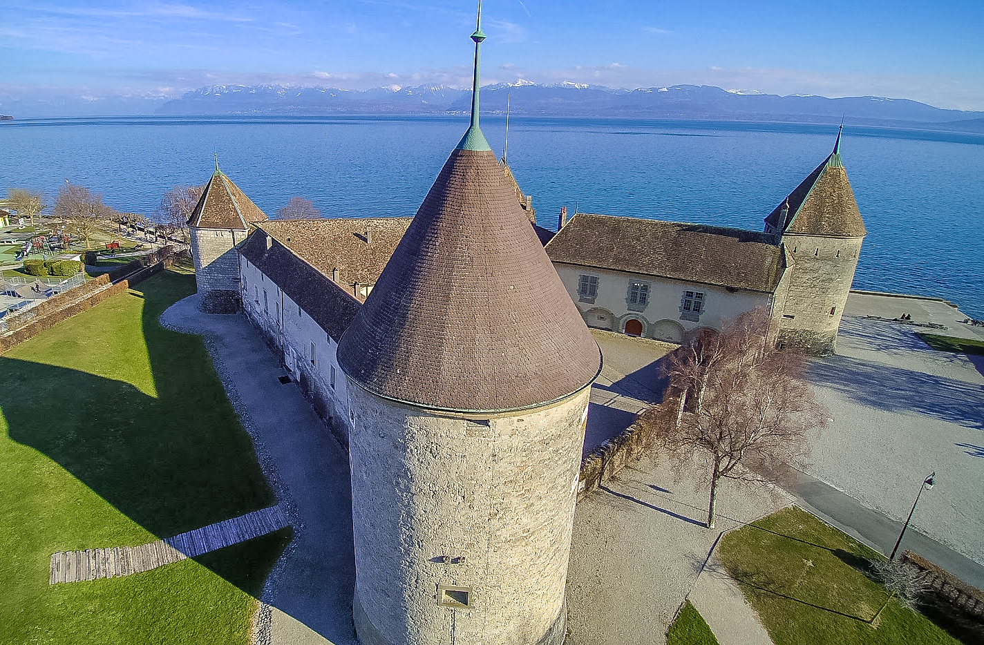 Le château et sa bibliothèque